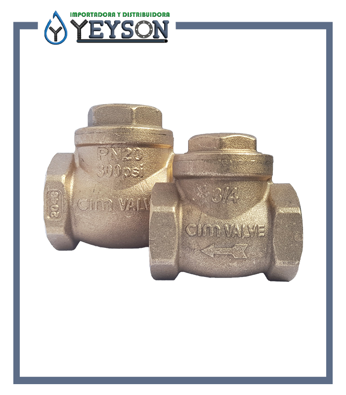 Check swing de bronce CIM Valve